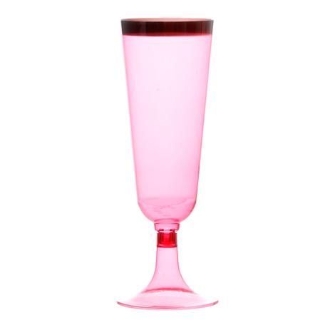 Taça de Acrílico Descartável de Luxo para Espumante Linha Color Carmin com 8 Unidades Decorplastic Menor preço em Taça de Acrílico Descartável de Luxo para Espumante Linha Color Carmin com 8 Unidades Decorplastic