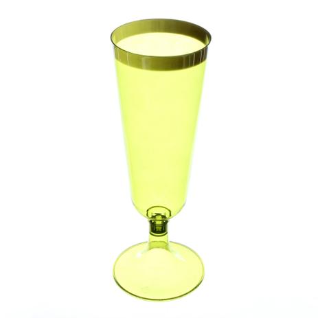 Taça de Acrílico Descartável de Luxo para Espumante Linha Color Olive Decorplastic com 8 un Menor preço em Taça de Acrílico Descartável de Luxo para Espumante Linha Color Olive Decorplastic com 8 un