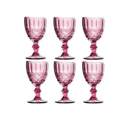 Taça de Água Elegance Lilás 260ML Kit com 6 - Class home Menor preço em Taça de Água Elegance Lilás 260ML Kit com 6 - Class home