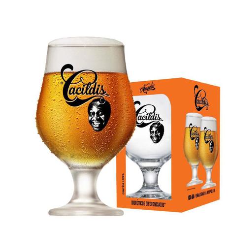 Taça de Cerveja Beer Cacildis Vidro 380ml - Ruvolo