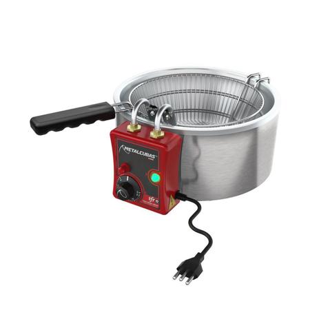 Tacho Fritador Elétrico 3 Litros 220V TFRE3 Metalcubas Menor preço em Tacho Fritador Elétrico 3 Litros 220V TFRE3 Metalcubas