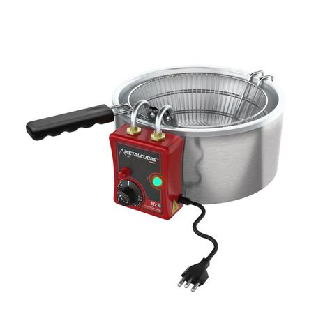 Tacho Fritador Elétrico 5 Litros 127V TFRE5 Metalcubas Menor preço em Tacho Fritador Elétrico 5 Litros 127V TFRE5 Metalcubas