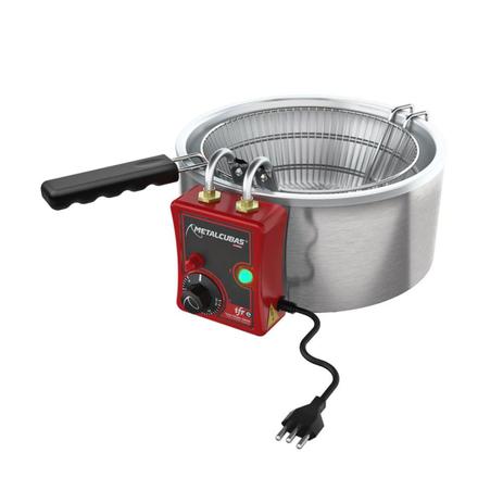 Tacho Fritador Elétrico 5 Litros 220V TFRE5 Metalcubas Menor preço em Tacho Fritador Elétrico 5 Litros 220V TFRE5 Metalcubas