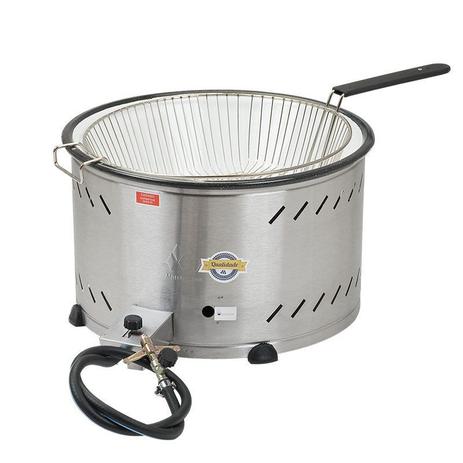 Tacho para fritura - bacia esmaltada - alta pressão - 7,5lt - c/ peneira - Marchesoni Menor preço em Tacho para fritura - bacia esmaltada - alta pressão - 7,5lt - c/ peneira - Marchesoni