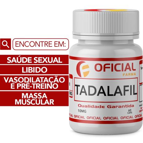 Tadalafil 10Mg 60 Cápsulas - Oficialfarma Menor preço em Tadalafil 10Mg 60 Cápsulas - Oficialfarma