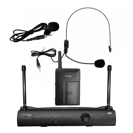Tag Sound - Microfone Sem Fio UHF Headset Menor preço em Tag Sound - Microfone Sem Fio UHF Headset