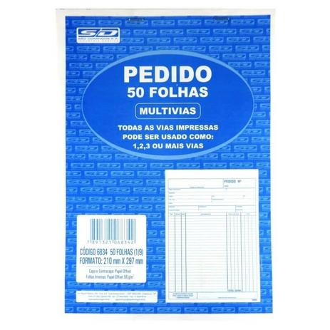 Talao De Pedido 1/9 1 Via 50 Folhas 834-6 Sao Domingos Menor preço em Talao De Pedido 1/9 1 Via 50 Folhas 834-6 Sao Domingos