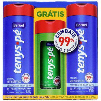 Talco Tenys Pé Baruel Original Kit Em Po Para Os Pés Menor preço em Talco Tenys Pé Baruel Original Kit Em Po Para Os Pés