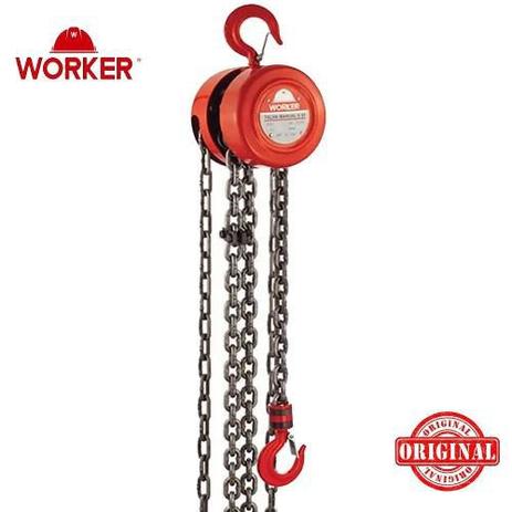 Talha Manual 1/2 Ton - Elevação 3m Worker Menor preço em Talha Manual 1/2 Ton - Elevação 3m Worker
