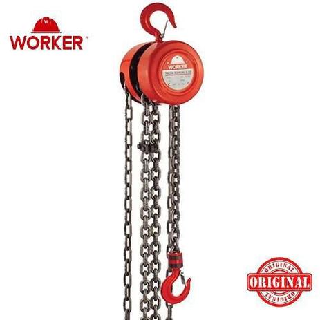 Talha Manual 1 Ton - Elevação 3m Worker Menor preço em Talha Manual 1 Ton - Elevação 3m Worker