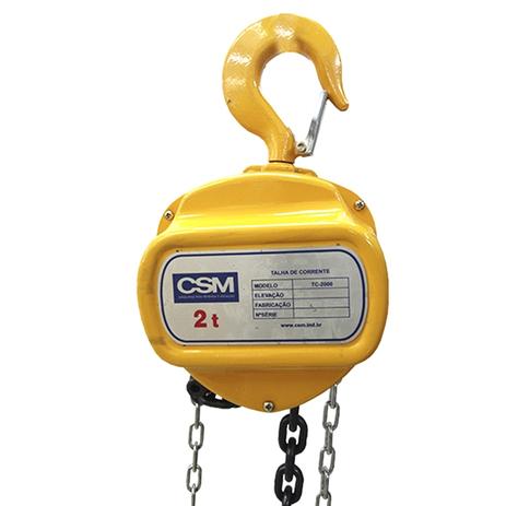 Talha Manual 2 Ton Corrente 3m de Elevação CSM Menor preço em Talha Manual 2 Ton Corrente 3m de Elevação CSM