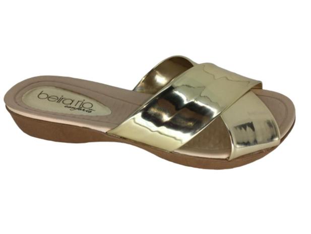 tamanco anabela beira rio conforto