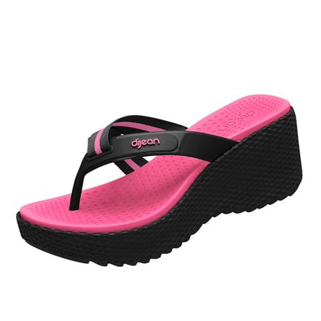 Tamanco Dijean Feminino Anabela Salto Plataforma Rosa Neon Menor preço em Tamanco Dijean Feminino Anabela Salto Plataforma Rosa Neon