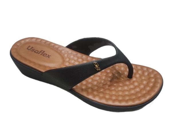 Tamanco feminino Anabela Usaflex Ae5202 - Cor:Preto - Tamanho:34 - Tamanco  Feminino - Magazine Luiza