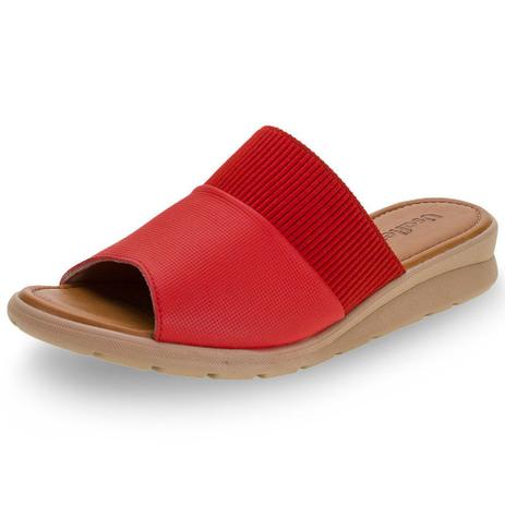 tamanco vermelho usaflex