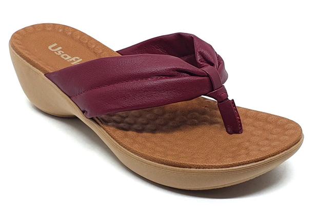 Tamanco Usaflex Dedo Tira Bolhas Massageadoras Salto 5 Cm - AE0908 - Salti  Sapataria