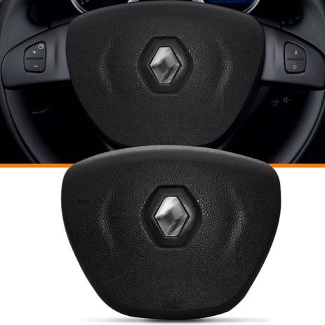 Tampa AirBag Volante Renault Sandero Logan 2015 a 2017 Preto com Emblema e Acionador de Buzina - B.b imports Menor preço em Tampa AirBag Volante Renault Sandero Logan 2015 a 2017 Preto com Emblema e Acionador de Buzina - B.b imports