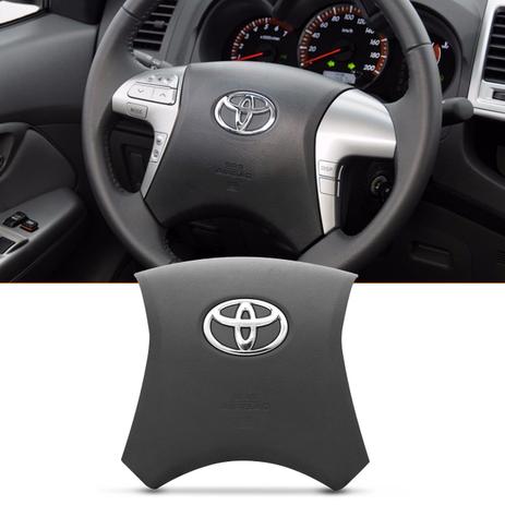Tampa AirBag Volante Toyota Hilux 2011 a 2015 Grafite com Emblema e Acionador de Buzina - B.b imports Menor preço em Tampa AirBag Volante Toyota Hilux 2011 a 2015 Grafite com Emblema e Acionador de Buzina - B.b imports