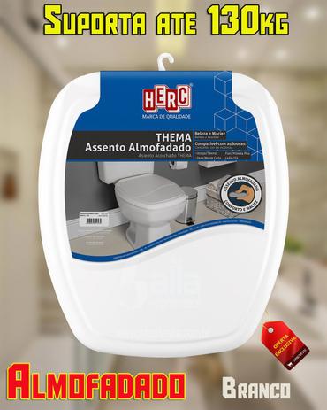 Tampa de Vaso / Assento Sanitário Branco Almofadado Thema 2395 Herc é boa?