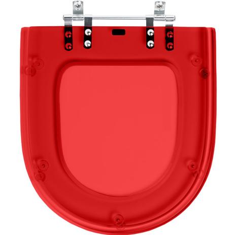 Tampa de Vaso Sanitário com Amortecedor Riviera Vermelho Transparente para vaso Celite - Pontto lavabo é boa?