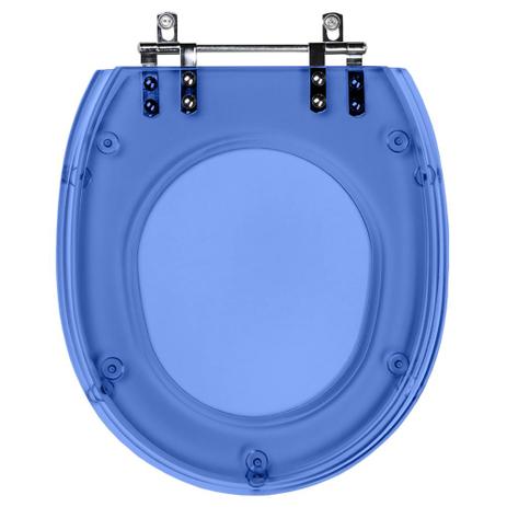 Tampa de Vaso Sanitário com Amortecedor Village Azul Transparente para bacia Deca - Pontto lavabo é boa?