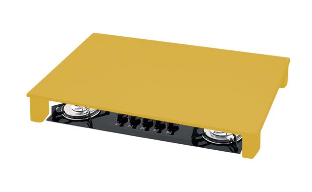 Tampa para Cooktop 2 Bocas 30 x 50 cm Tramontina Madeira MDF Laqueado Amarelo - Formalivre é boa?