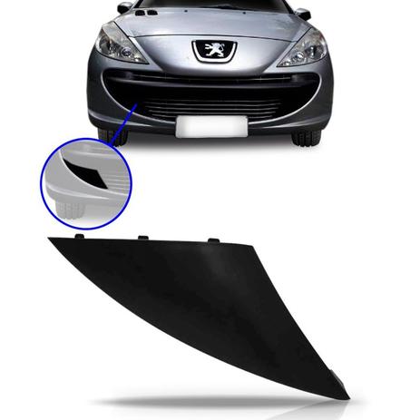 Tampa Reboque Parachoque Dianteiro Peugeot 207 2009 até 2014 - Retov Menor preço em Tampa Reboque Parachoque Dianteiro Peugeot 207 2009 até 2014 - Retov