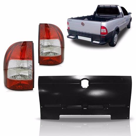 Tampa Traseira Strada Fiat 2004 A 2008 Com Jogo Lanternas - Sp acessórios Menor preço em Tampa Traseira Strada Fiat 2004 A 2008 Com Jogo Lanternas - Sp acessórios