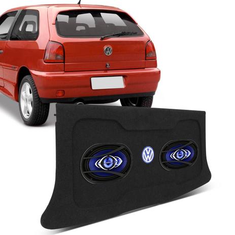 Tampão Porta Malas Gol G2 1996 a 2002 Bordado VW + Alto Falantes Hurricane CM69 6x9 180W RMS 4 Ohms - Prime é ruim? Tampão Porta Malas Gol G2 1996 a 2002 Bordado VW + Alto Falantes Hurricane CM69 6x9 180W RMS 4 Ohms - Prime é boa?