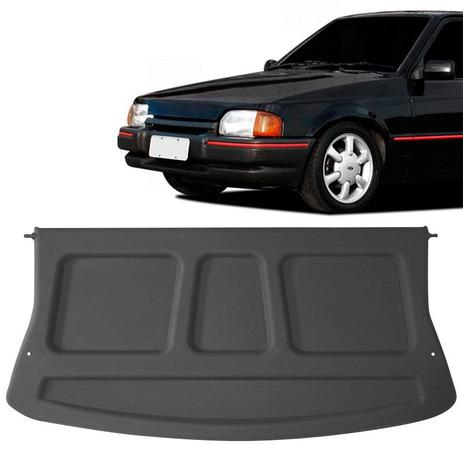 Tampão Traseiro Bagagito Porta Mala Ford Escort Fase 1 1987 a 1996 Plástico Cinza - Kj Menor preço em Tampão Traseiro Bagagito Porta Mala Ford Escort Fase 1 1987 a 1996 Plástico Cinza - Kj
