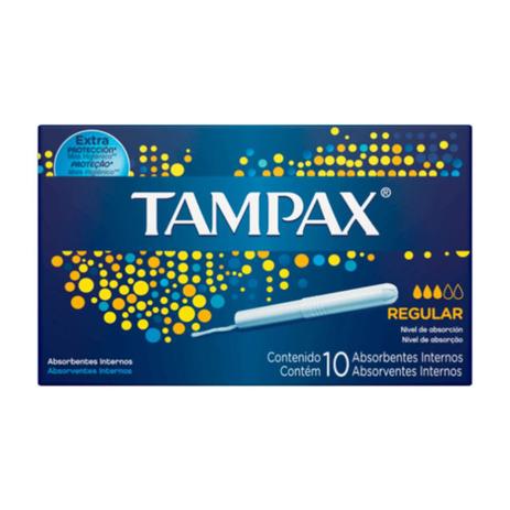 Tampax Absorvente Íntimo Regular C/10 Menor preço em Tampax Absorvente Íntimo Regular C/10