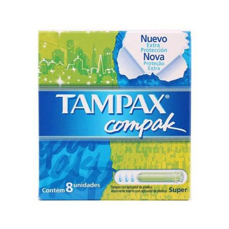 Tampax Compak Absorvente Íntimo Super C/8 Menor preço em Tampax Compak Absorvente Íntimo Super C/8