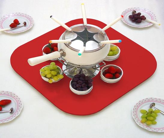 Tampo Tábua Prato Giratório para Mesa 80 cm - Vermelho Laca - Formalivre Menor preço em Tampo Tábua Prato Giratório para Mesa 80 cm - Vermelho Laca - Formalivre