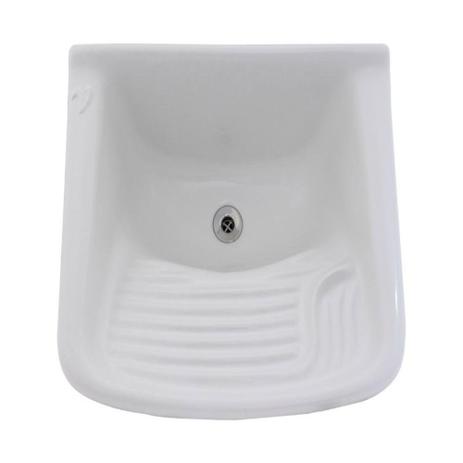 Tanque batedor marmore sintetico 0,60x0,50 branco - Fibrarte Menor preço em Tanque batedor marmore sintetico 0,60x0,50 branco - Fibrarte