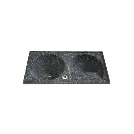 Tanque de Alvenaria Granito Sintético Conjunto Ônix 100x50cm - Corso Menor preço em Tanque de Alvenaria Granito Sintético Conjunto Ônix 100x50cm - Corso