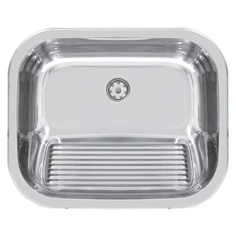 Tanque de encaixe em aço inox polido 50x40cm com valvula - Tramontina é boa?