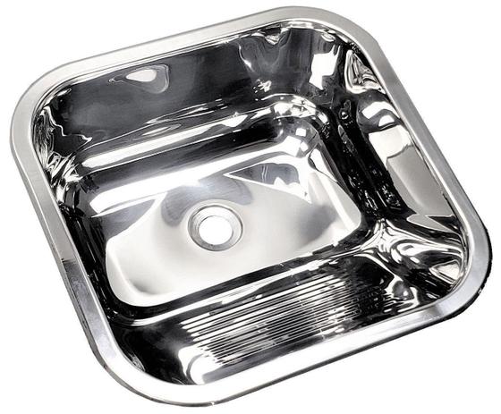 Tanque de lavanderia de aço inox S-400 40 x 40 x 19 cm - Fabrinox Menor preço em Tanque de lavanderia de aço inox S-400 40 x 40 x 19 cm - Fabrinox