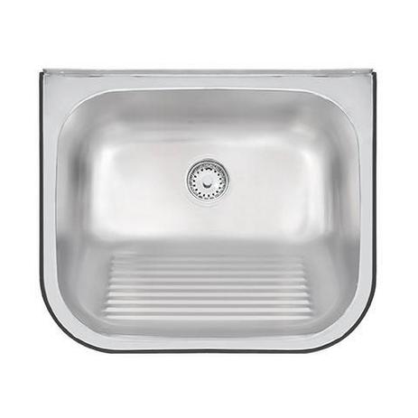 Tanque de Parede 50x40 Inox Acetinado - Tramontina Menor preço em Tanque de Parede 50x40 Inox Acetinado - Tramontina