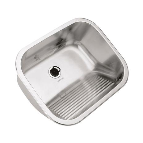 Tanque em aco inox de encaixe Tramontina acetinado 94400/107 - Tramantina Menor preço em Tanque em aco inox de encaixe Tramontina acetinado 94400/107 - Tramantina