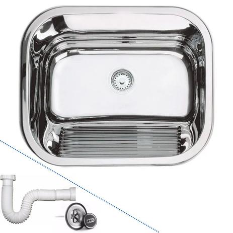Tanque inox 304 medidas 50x40x22cm Com 27 litros - Aço Cubas Menor preço em Tanque inox 304 medidas 50x40x22cm Com 27 litros - Aço Cubas