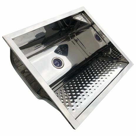 Tanque Inox Para Lavanderia Ts500 46l Pianox Com Válvula Menor preço em Tanque Inox Para Lavanderia Ts500 46l Pianox Com Válvula
