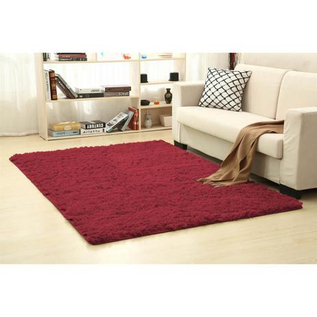 Tapete 150x200cm Vermelho New Shaggy Camesa Menor preço em Tapete 150x200cm Vermelho New Shaggy Camesa