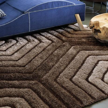 Tapete 3D Standal Marrom 200 x 300 cm - Tapetes Corttex Menor preço em Tapete 3D Standal Marrom 200 x 300 cm - Tapetes Corttex