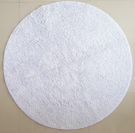 Tapete algodão par Sala/Quarto - Redondo - 1,50 x 1,50 - Cor Branco - Ls textil Menor preço em Tapete algodão par Sala/Quarto - Redondo - 1,50 x 1,50 - Cor Branco - Ls textil