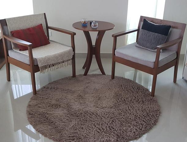 Tapete Algodão para Sala/Quarto - 1,50 x 1,50 - Redondo - Cor Marron - Ls têxtil Menor preço em Tapete Algodão para Sala/Quarto - 1,50 x 1,50 - Redondo - Cor Marron - Ls têxtil
