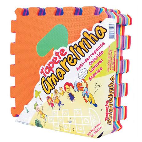 Tapete Amarelinha - 13 Peças - Mingone Menor preço em Tapete Amarelinha - 13 Peças - Mingone