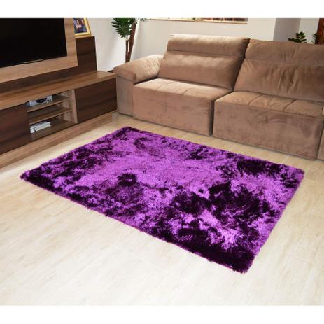 Tapete Anna Retangular Shaggy 50x90 cm Roxo - Rayza é boa?