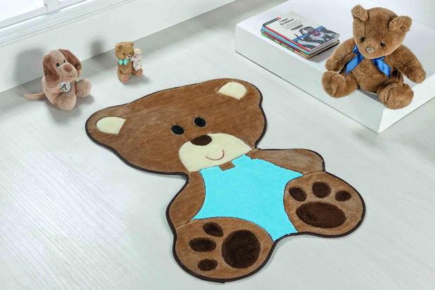 Tapete Antiderrapante FORMATO BEBE URSO - AZUL TURQUESA - Guga tapetes Menor preço em Tapete Antiderrapante FORMATO BEBE URSO - AZUL TURQUESA - Guga tapetes