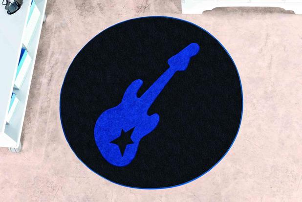 Tapete Antiderrapante FORMATO GUITARRA - AZUL ROYAL 1,1 - Guga tapetes Menor preço em Tapete Antiderrapante FORMATO GUITARRA - AZUL ROYAL 1,1 - Guga tapetes