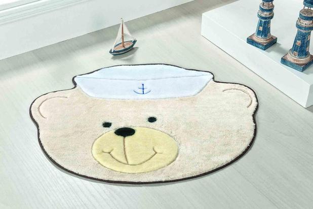 Tapete Antiderrapante FORMATO URSO MARINHEIRO - PALHA - Guga tapetes Menor preço em Tapete Antiderrapante FORMATO URSO MARINHEIRO - PALHA - Guga tapetes
